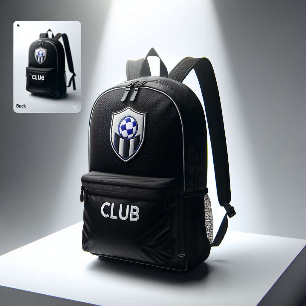 Rucksack mit Vereinslogo